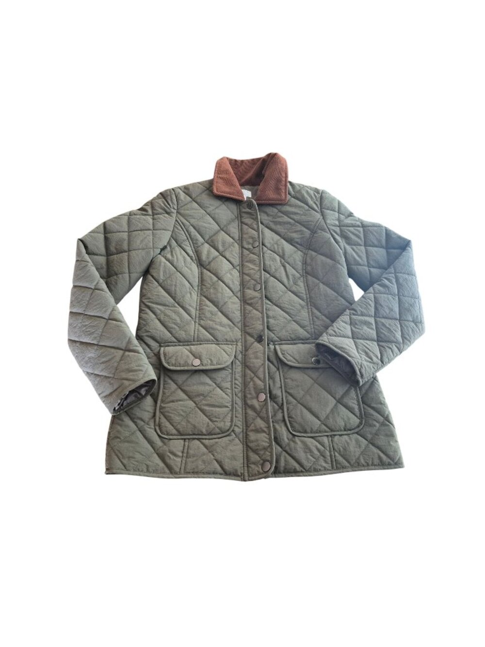 Time And Tru Quilted Olive Green Jacket XS cottagecore gorpcore cabincore